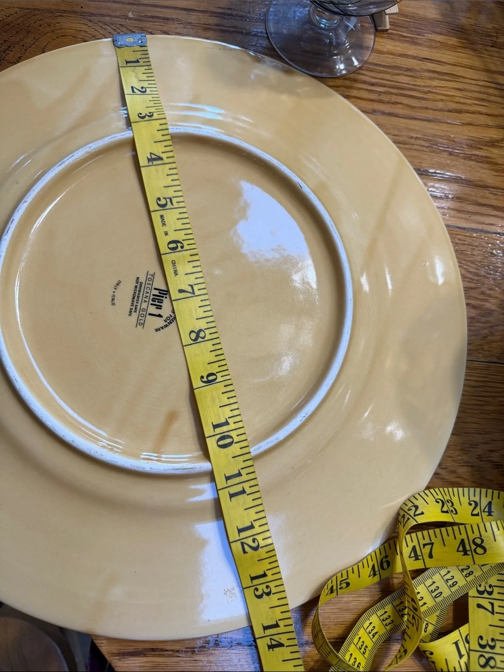 Pier 1 Toscana Gold serving platter. As Is!